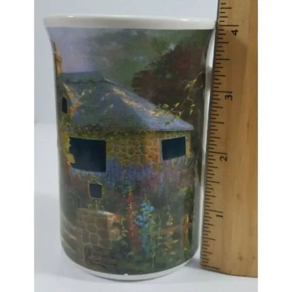Thomas Kinkade Painter Of Light Hollybock House Coffee Mug - EUC Excellent Used- - Picture 8 of 9
